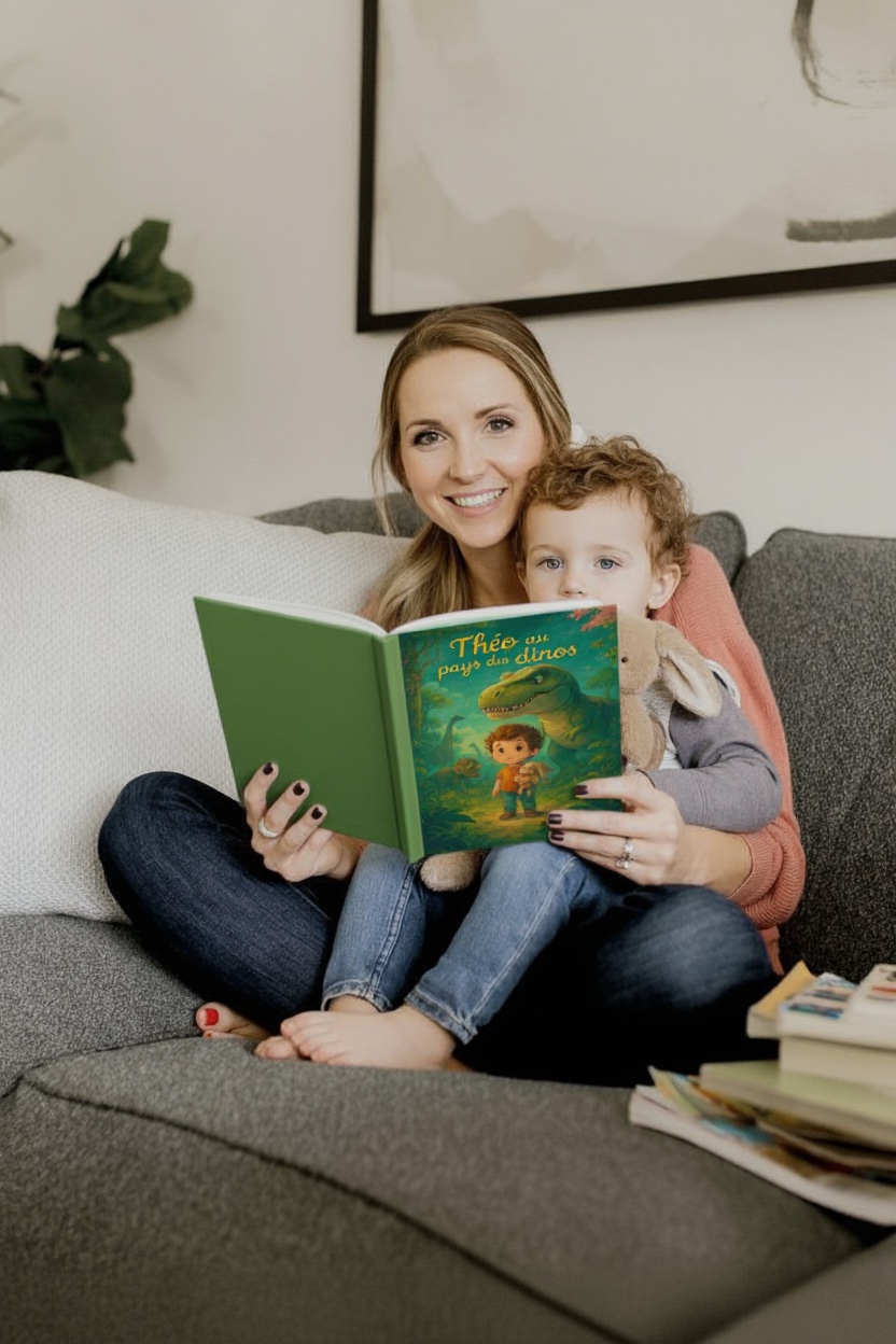 Parent et enfant lisant ensemble